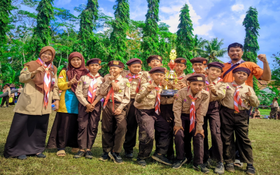 Regu Harimau  Juara Tergiat 1 pada ajang Perkemahan Lomba Tingkat II