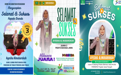 MI Ya BAKII Kesugihan 01 Sumbangkan Medali Perunggu PORSEMA Jawa Tengah dari Ajang Pidato Bahasa Jawa