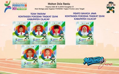 6 Peserta Didik MI Ya BAKII Kesugihan 01 Siap Berlaga di Ajang PORSEMA XIII Tingkat Jawa Tengah